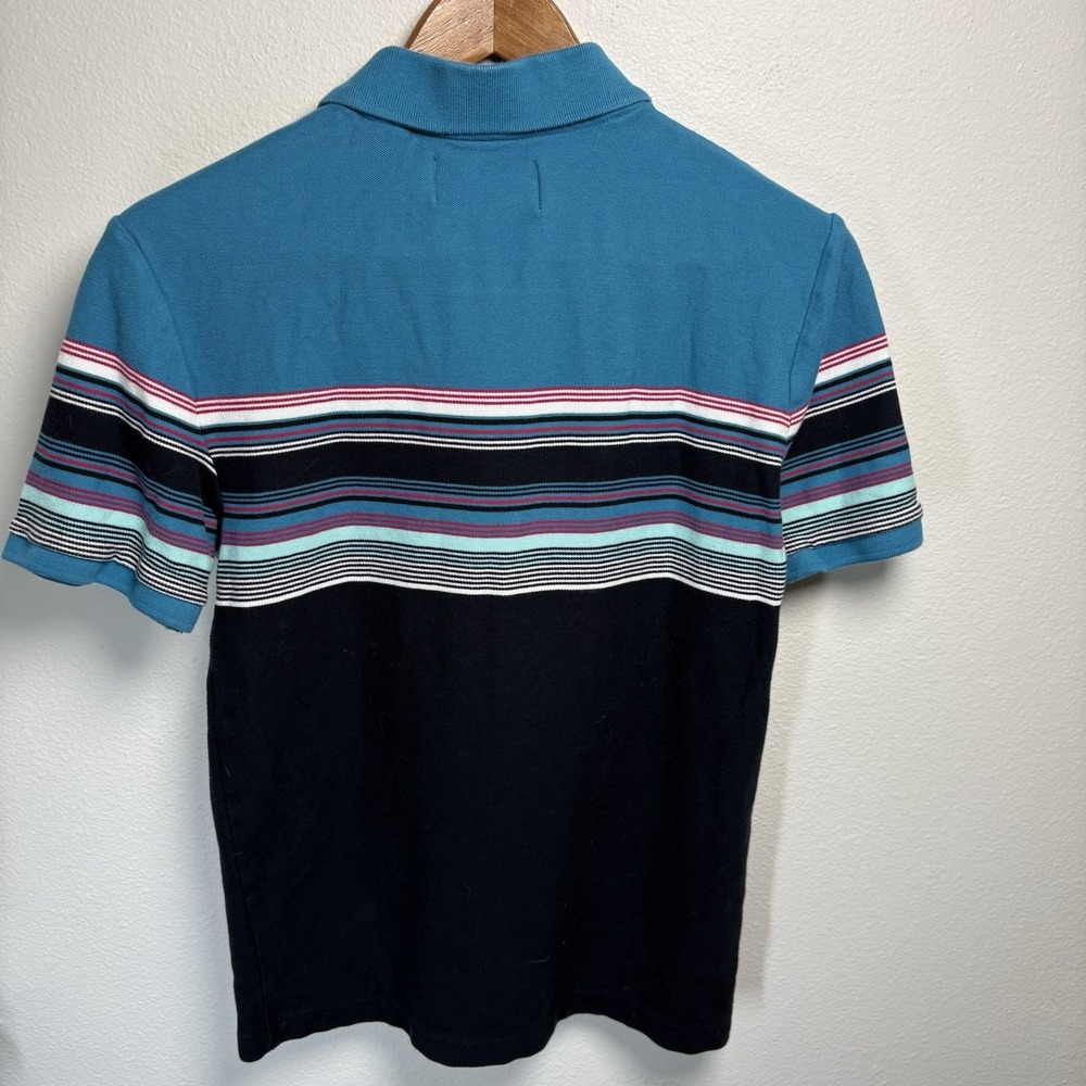 Original Penguin Kids S Blue Polo Shirt Preppy Stripe Cotton - Picture 3 of 9